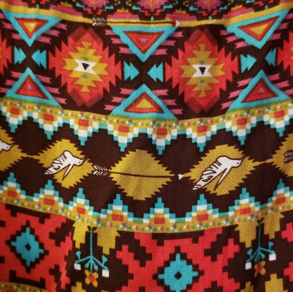 UMGEE TRIBAL PRINT LONG VEST - Picture 4 of 5